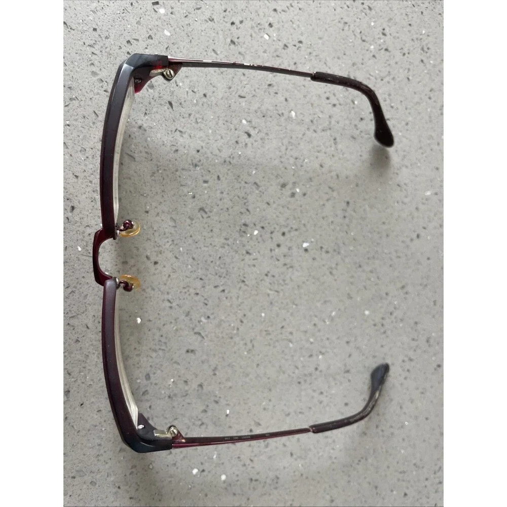 Essence Eyewear ES257 261 53-20-135 Burgundy Half Rim Eyeglasses Frames ONLY